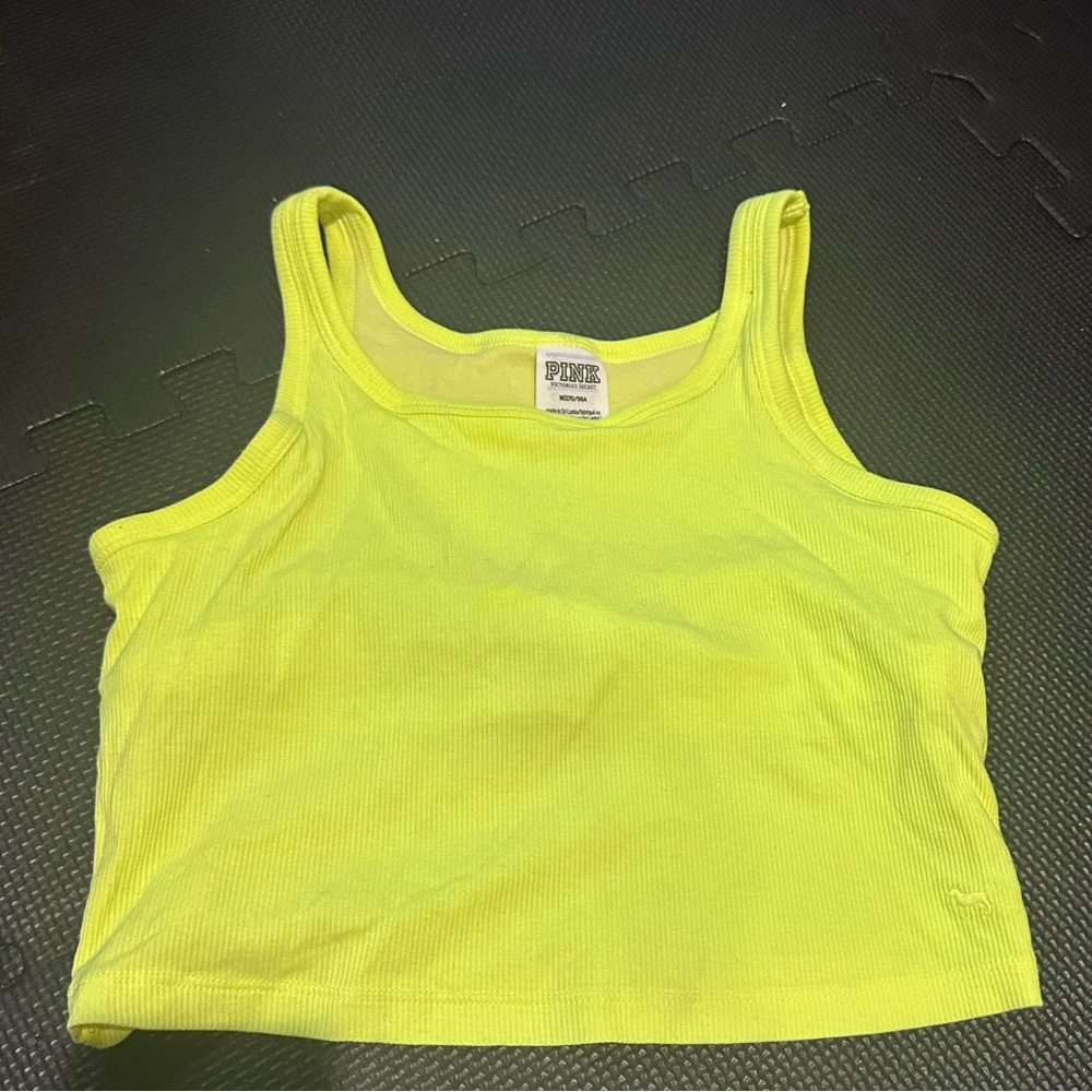 PINK Victoria's Secret Bright Yellow Tank